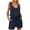 Navy, variant on DDAPJ pyju Womens Drawstring Short Rompers Dressy Casual Sleeveless Scoop Neck Button Down Shorts Jumpsuit with Pockets One Piece Summer Vacation Outfitis Army Green XL