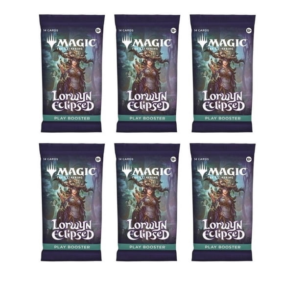 6 Packs Magic The Gathering Play Booster Pack Lot MTG Lorwyn Eclipsed