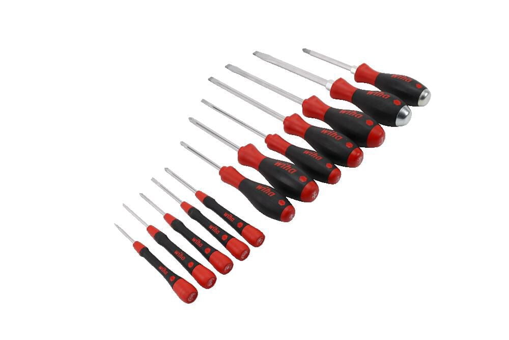 Wiha 12 Piece Screwdriver Set Picofinish Precision Softfinish Standard And Xheavy Duty
