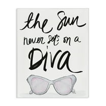 Stupell Industries Sun Never Sets on Diva Beauty & Fashion Painting Gallery Wrapped Canvas Art Print Wall Art, 16 x 20