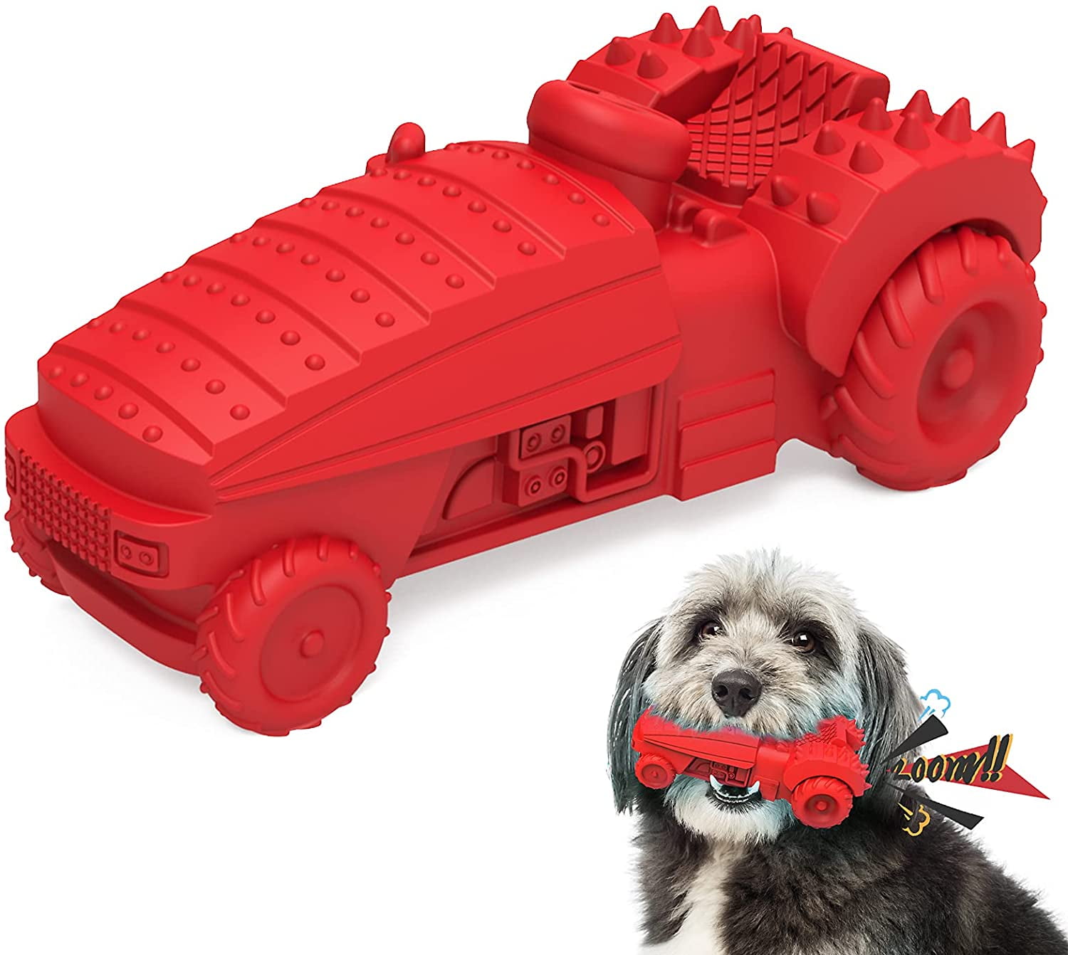 Babezdog Dog Chew Toys,Dog Squeaky Toys, Natural Rubber Dog Toys