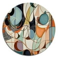 thumbnail image 2 of Designart "Boho Pastels A Pastel Artwork II" Minimalism Round Metal Art, 2 of 5