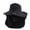 Black, variant on Black Solar Fan Sun Hat with Removable Face & Neck Flap, Rechargeable Cooling Hat for Outdoor Work Fishing