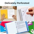 thumbnail image 5 of Rosmonde Spiral Notebooks 12 Pack, 5 Subject, 300 Pages (150 Sheets), Wide Ruled, 8 x 10.5 in, Soft Cover, Bulk Spiral Notebooks for School & Office, Assorted Colors, 5 of 9