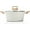 White, variant on Nonstick Stock Pot with Lid, 3 Quart Granite Casserole Small Soup Pot Pasta Cooking Pot, Induction Compatible, PTFE & PFOA , White