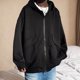thumbnail image 3 of Gibobby Sudadera de cierre hombre Sudadera con Capucha con Cierre Completa Teddy Sudadera para Hombre(Negro,G), 3 of 4