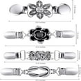thumbnail image 2 of Kjislet 4 Pcs Vintage Dress Cinch Clips Shirt Clips Sweater Cardigan Shawl Clips for Women Brooch Clips,4Style, 2 of 5