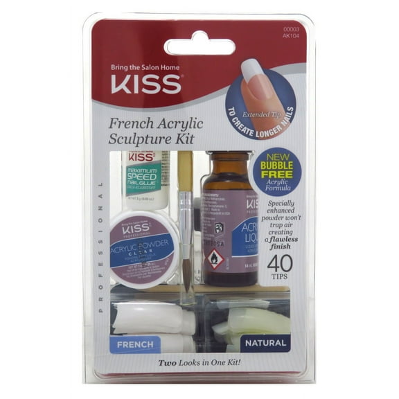 Kiss French Acrylic Sculpture Kit (Pack of 3)