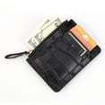 thumbnail image 4 of Women Simple Wallet Leather Keychain Small Card Bag Purse Holder (Beige), 4 of 7