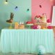 thumbnail image 2 of Falda de mesa de tul hecha a mano, mantel decorativo, mantel rectangular, 2 of 8
