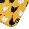 thumbnail image 5 of 2pcs Hen and Egg Illustration Drying Mat, Super Absorbent Microfiber Dish Drying Pad, 3-Layer Heat Resistant for Countertop, Vintage Farm Theme, 5 of 6