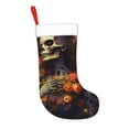 thumbnail image 2 of Disketp Vintage Floral Skull Christmas Stockings, Xmas Stocking for Family Holiday Season Décor, Personalized Holiday Indoor Decorations, 2 of 7