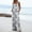 Light Blue Jumpsuit for Women Summer, variant on Dyegold Jumpsuits for Women Casual, Womens Jumpsuits and Rompers Casual Wide Leg Playsuit Dandelion Feather Print Baggy Loose Sleeveless Rompers Pants