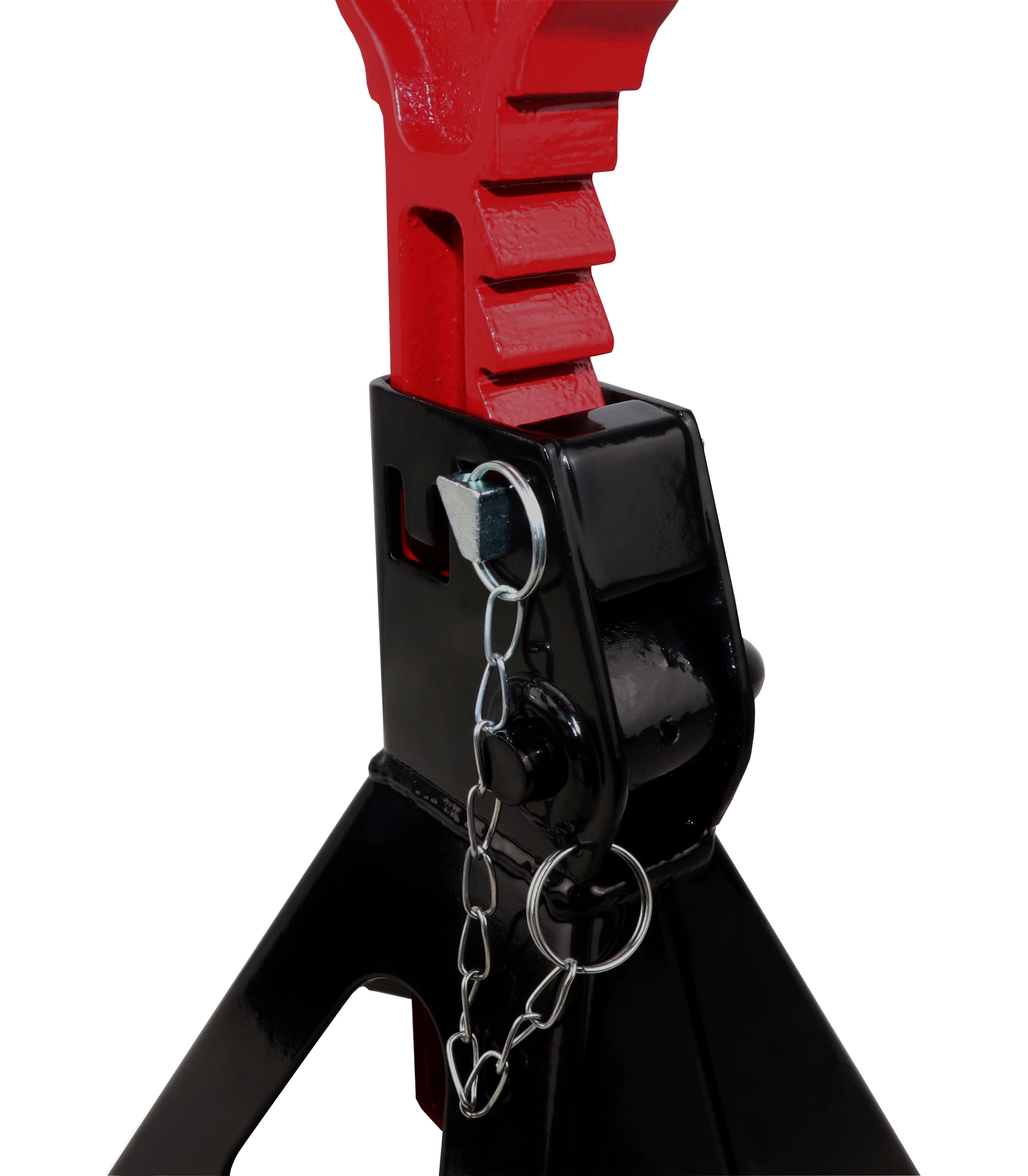 (2 pack) Hyper Tough 3 Ton Steel Jack Stands with Safety Pins, Lifting Range 11-7/16" to 16-3/4"