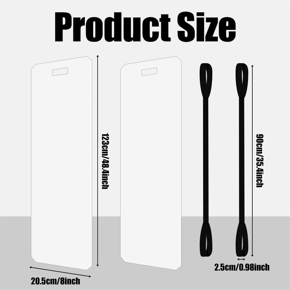 NOGIS 2 Pcs Appliance Sliders for Refrigerators, 48"x 8" Heavy Furniture Moving Slides Pads with Pull Strap, Plastic Moving Furniture Mat for Tile Hardwood Floors Protection