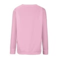 thumbnail image 4 of lcziwo Chandails en Molleton à Col Rond pour Femmes Automne Hiver 2024, Chemise Décontractée à Manches Longues, Haut Ample Sans Capuche, Rose, G, 4 of 5