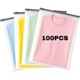 thumbnail image 1 of 100PCS Bolsa Esmerilada Boutique, 25x35cm Bolsa para Ropa con Cremallera Esmerilada, Resellable Escarch Bolsas de Plastico, con Ventilación, para Guardar Camisas, Calcetines, Ropa Interior, 1 of 3