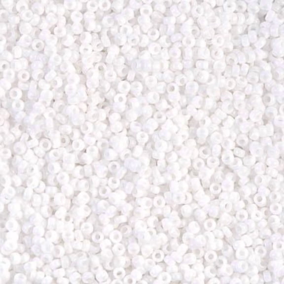 Miyuki 15/0 Seed Beads 15-402/15-9402 Opaque White 10 Grams