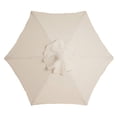 thumbnail image 2 of Sombrilla rectangular para patio, sombrilla para exteriores, sombrilla de mesa de mercado con botón pulsador, manivela inclinable, 2 m, color beige TUNC Sencillez, 2 of 3