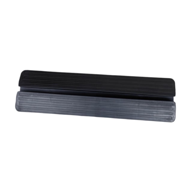 Puerta para perros, valla, soporte para pies, barandilla, fijador, accesorio, multifuncional, 46 x 13 x 3 cm, estable, triangular, resistente, evita Negro