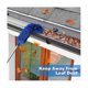 thumbnail image 4 of Gutter Cleaning Brush Roofing Tool with Telescopic Extendable Pole 8.2Ft Guard Cleaner Tool Easy Remove Leave, blue, 4 of 5