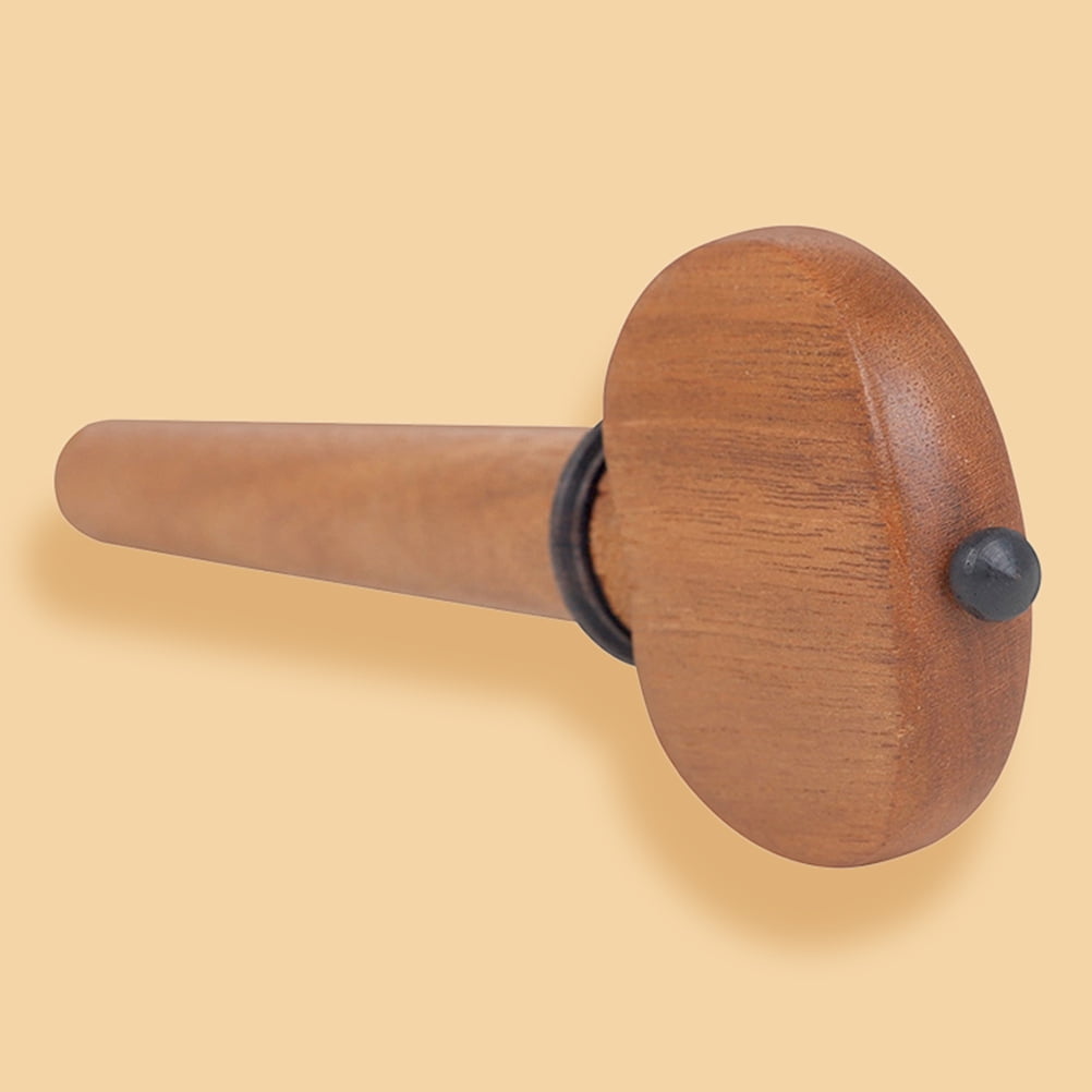 PAMINGONO 4-Pack Wooden Cello Tuning Pegs in Coffee Color, Easy Installation and Removal for Precise and Smooth Tuning