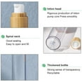 thumbnail image 3 of 3PCS 50ml/1.7oz Empty Plastic Vacuum Pump Bottles Airless Vacuum Pump Press Bottles Lotion Dispenser with Bamboo Lid Bottom for Travel Makeup Cream Essential Oils Liquid, 3 of 6