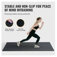 thumbnail image 3 of Gym Floor Mats 0.56 Inch Thick, 25 Tiles Rubber EVA Foam, 100 Sq Ft Interlocking Puzzle Mats for Home Gym, Garage, Workout, Black & Blue, 3 of 7