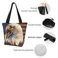 thumbnail image 4 of Sikiie Eagle With USA Flags Shoulder Bag Casual Hobo Crossbody Tote Bag for Women and Men Large Purse Messenger Bag Travel Work, 4 of 6