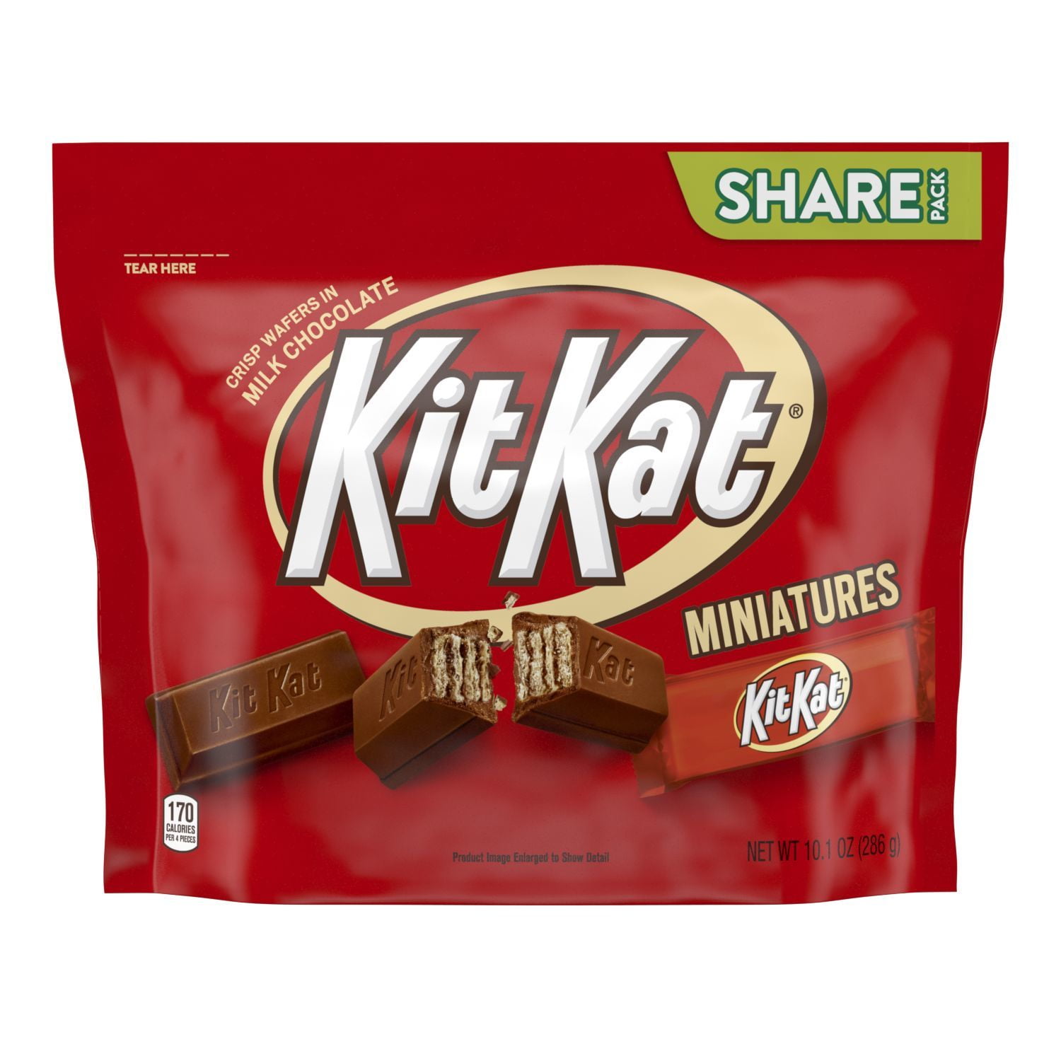KIT KAT, Miniatures Milk Chocolate Wafer Candy Bars, Individually Wrapped, 10.1 oz, Share Pack