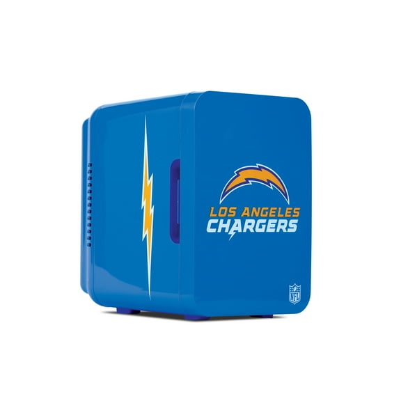 NFL Los Angeles Chargers Mini Fridge, Powder Blue, 4L, 6 Cans