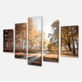 thumbnail image 2 of Straight Road en Automne Bouleau Grove - Art Moderne sur Toile Forêt, 2 of 3