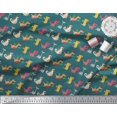 thumbnail image 2 of Soimoi Rayon Fabric Stripe & Dinosaur Kids Print Fabric by Yard 56 Inch Wide, 2 of 3
