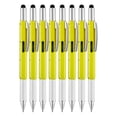 thumbnail image 2 of 8PCS Multitool Pen,Stocking Stuffers for Men,Gifts for Him,Multitool Pen Christmas Birthday Present,Ideas for Guys Husband Who Have Everything,Tools Cool Gadgets Birthday(Yellow), 2 of 8