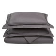 thumbnail image 1 of Luxor Treasures-Executive 3000 MF3000KCDC 3LGRBK Executive 3000 Series King & California King Duvet Set - Grey & Black, 1 of 2