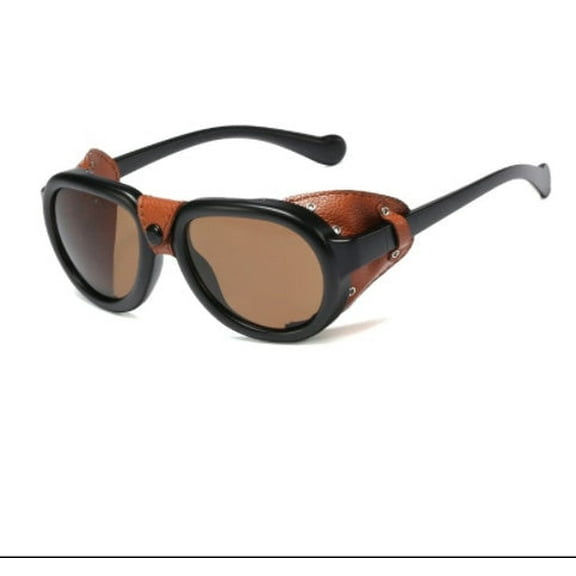 Aviator Sunglasses for Round Long Square and Oval Faces Retro Rivet Design with UVA and UVB Protection PC Lenses Street