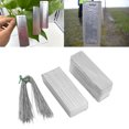 thumbnail image 1 of Plant Tags, Lightweight Aluminum Tree Tags Double Sided Practical 100pcs Ample Space  For Greenhouses, 1 of 8