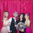 thumbnail image 5 of Hot Pink PartyDelight Sequin Backdrop, Photography, Christmas Backdrop, 6FT x 8FT, 5 of 5