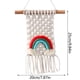 thumbnail image 3 of Tapices de pared de macramé tejido a mano • Decoración Boho de 20x25 pulgadas • Cuerda de algodón y madera de haya • Decoración de ventanas e interiores de pared • Arte único con colgantes, 3 of 3