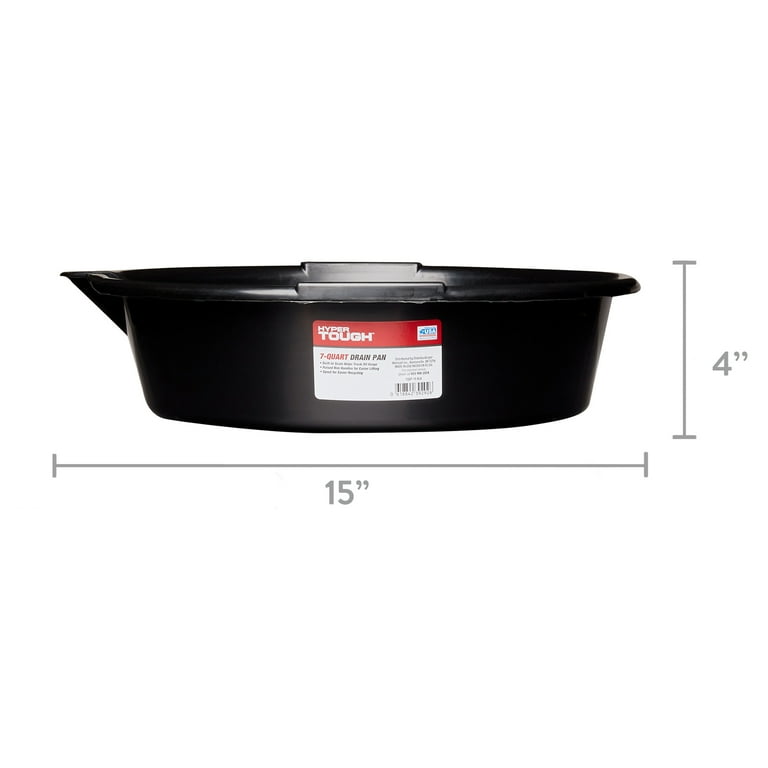 Hyper Tough 7-Quart Drain Pan Made from Recycled Material with