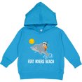 thumbnail image 2 of Inktastic Fort Myers Beach Florida Dolphin Toddler Hoodie, 2 of 4