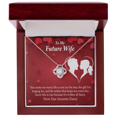 thumbnail image 4 of À Ma Fiancée Joyeuse Vie Infini Noeud Collier Message Carte, 4 of 7