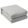 thumbnail image 3 of Nanshing Myrne 7 Piece Modern Solid Color Waffle Quilt Set, Light Grey, Queen, 3 of 8