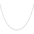 thumbnail image 3 of Solid 10k White Gold 0.6mm Carded Curb Chain - 24", 3 of 9