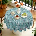 thumbnail image 4 of Round Tablecloth Spring Summer 60x60 Inch flower Round Table Cover for Party Picnic Dinner, 4 of 5
