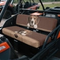 thumbnail image 2 of FKELYI Brown Beagle Dog Paw Print UTV Seat Covers Compatible with Polaris Ranger XP 1000 Dustproof ATV Bench Cover Soft Backrest Protector Washable UTV Interior Decor, 2 of 7