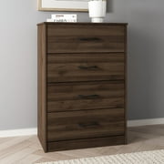 Mainstays Ardent 4 Drawer Dresser, Dark Walnut