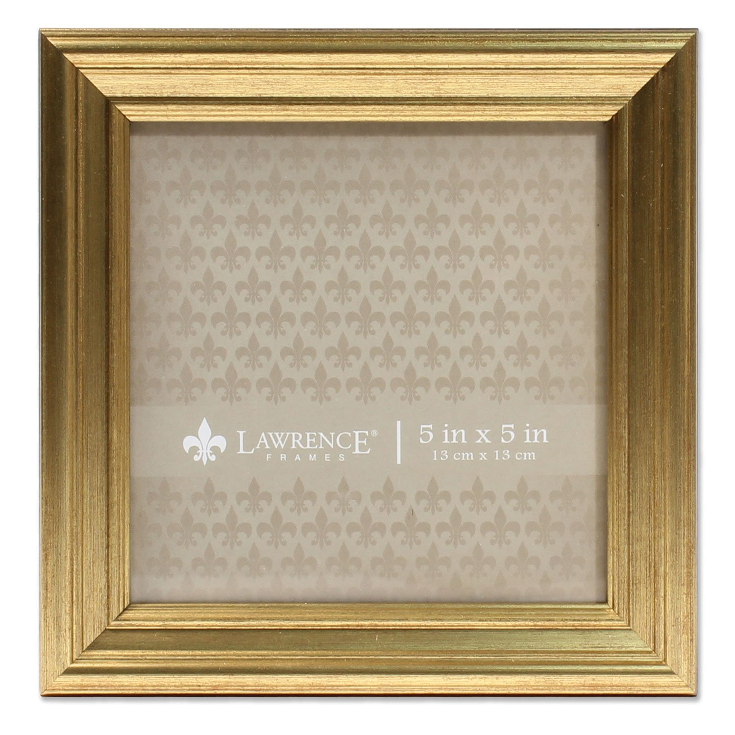 5x5 Sutter Burnished Gold Picture Frame, Beautiful and decorative picture Frame By Lawrence