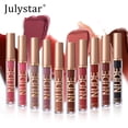 thumbnail image 3 of Julystar Nude Matte Liquid Lipstick, Dark Cherry Red Waterproof Long Lasting Lip Gloss, Non-Stick Cup High Pigment Velvet Lip Makeup, 3 of 10