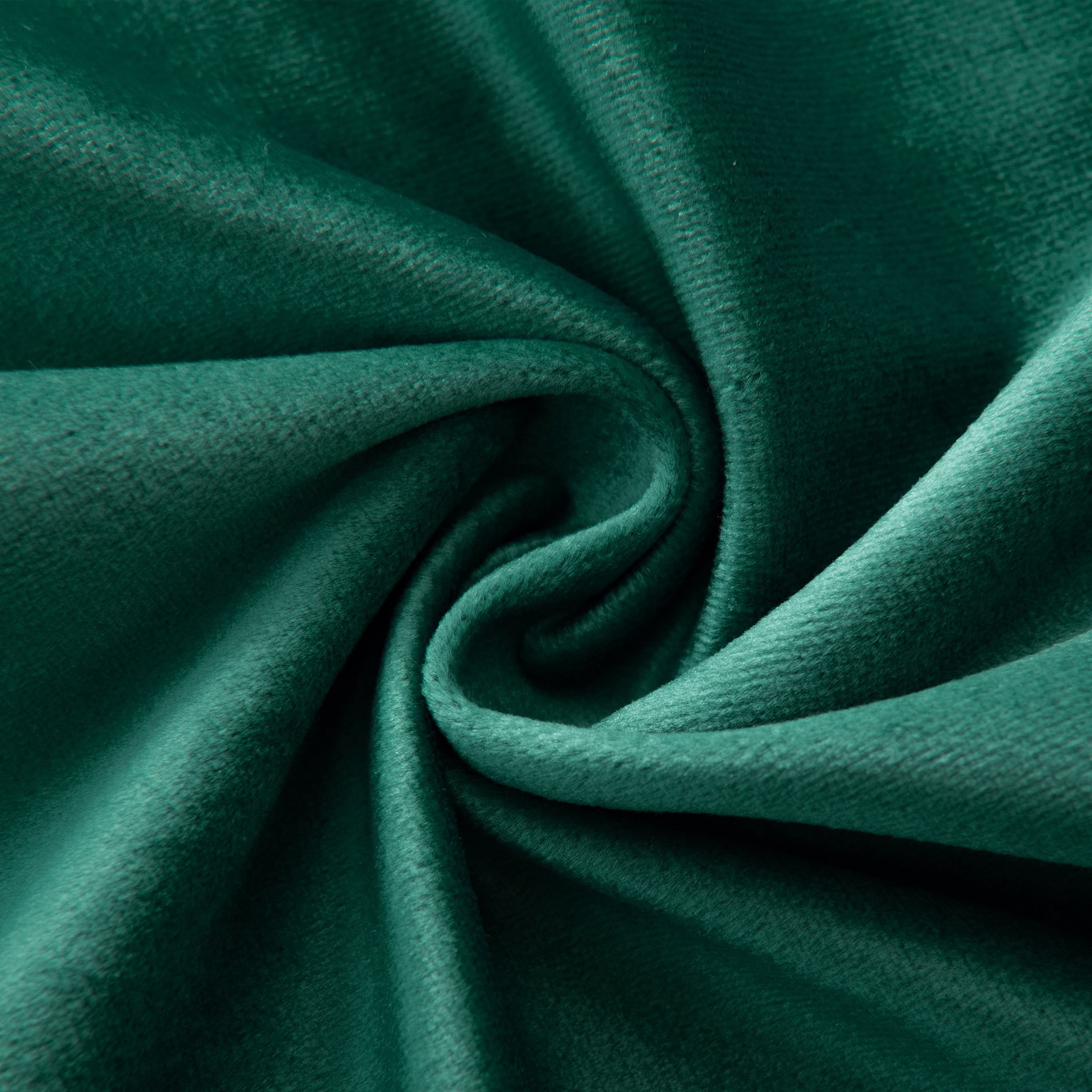 SMILETIME Emerald Green Velvet Curtains with Rod Pocket Thermal Insulated Soft Privacy Room Darkening Velvet Drapes for Bedroom and Living Room, Set of 2 Panels, 52 x 108 Inches Long